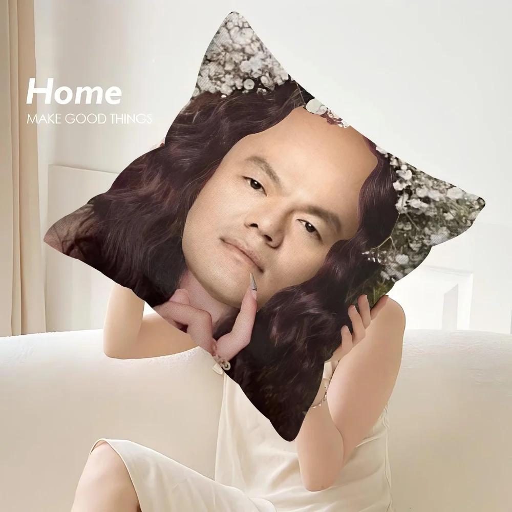 JYP Meme Luxury Pillow Case Sofa Decorative Home Doublesided Print Plush Square Throw Pillow Covers Cushion Decor Cover