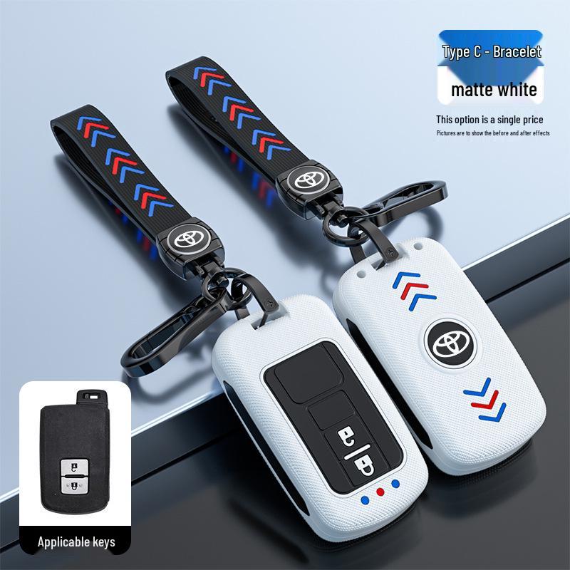 Toyota Camry Key Case for Junrui Land Cruiser - Frosted Remote Shell with Luminous Buckle