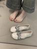 French Soft-soled Round-headed Ballet Single Shoes Women's 2025 Spring and Autumn New Flat-soled Mary Jane Shoes Versatile Evening Doudou Shoes