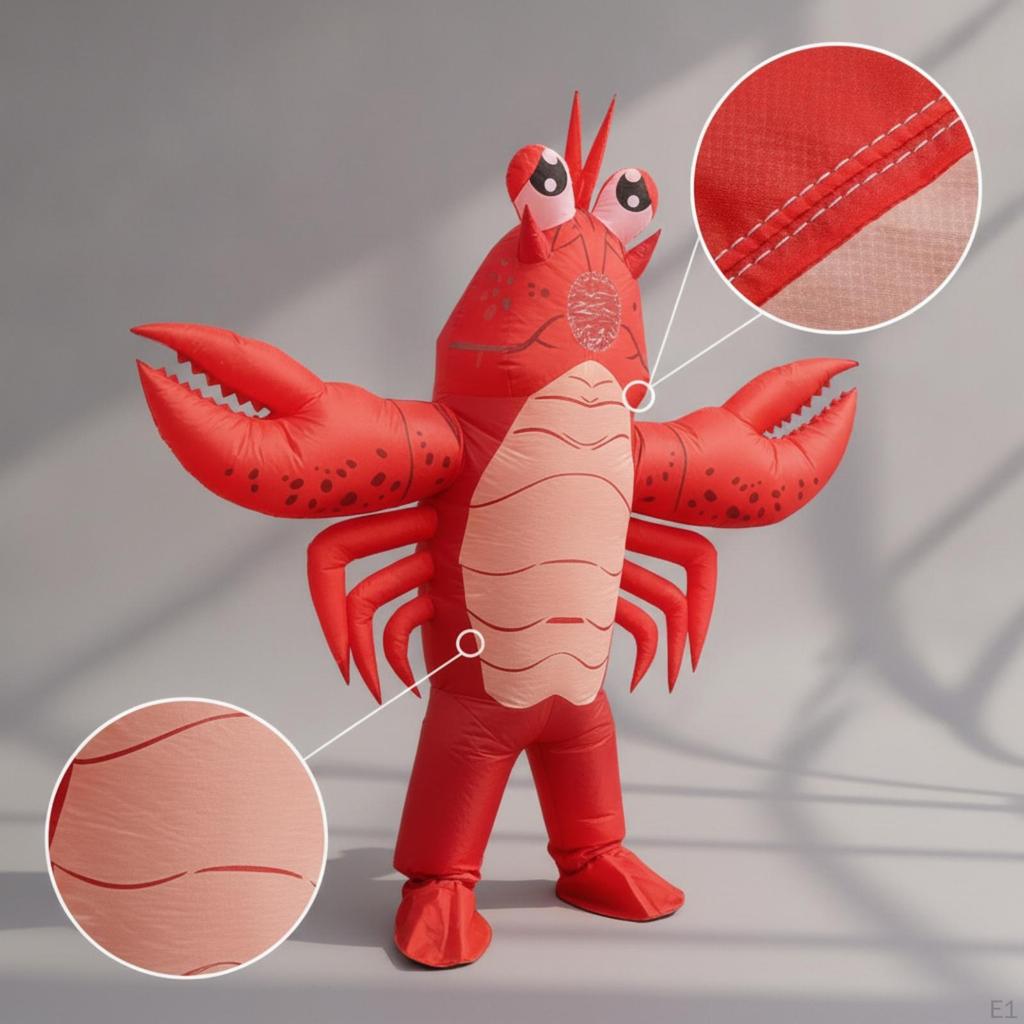 Costume gonfiabile di crostacei Costume gonfiabile Leggero per adulti