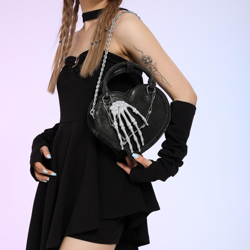 Personality creative love small bag women 2025 new Korean version fashion leopard print ins Internet celebrity popular handbag