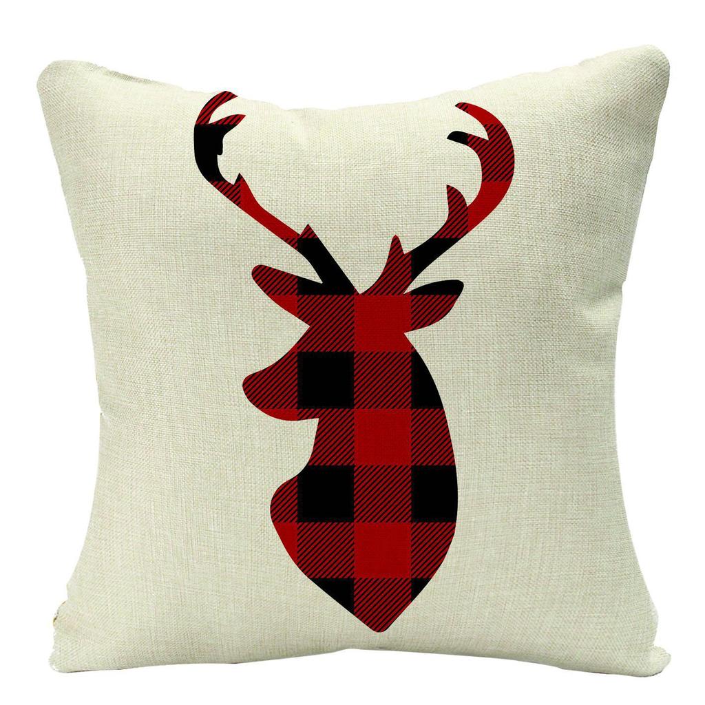 Christmas Throw Pillow Case Bedside Sofa Nordic Festival Office Cushion Pillow Case Bed Linen Throw Pillow Case