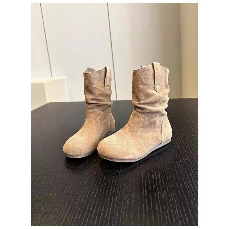 Новые ботинки Женские Осенне-зимние Новые Флисовые Универсальные Удобные Ботинки с коротким ворсом Модные ботинки 35