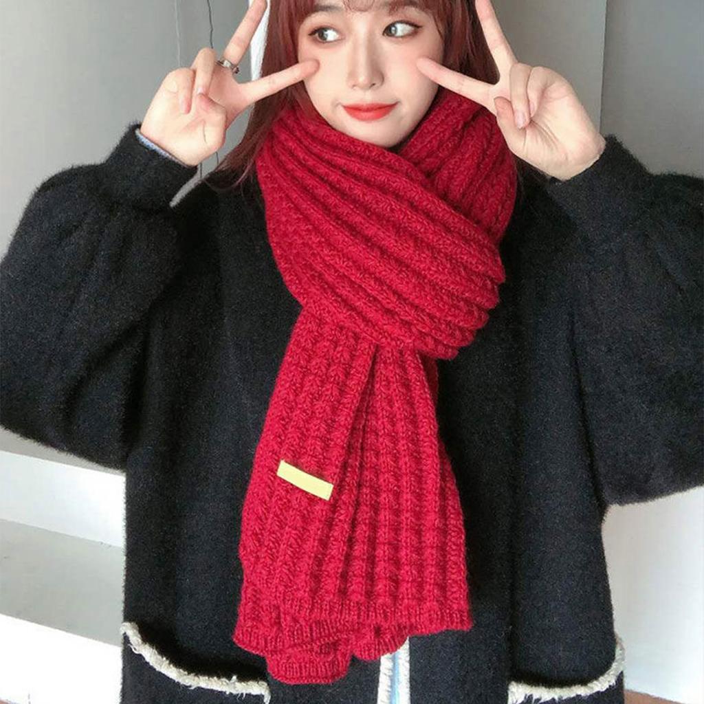 Mehrzweck Strick-Nackenwärmer Dehnbarer Langer Schal Nackenschal Schulterwickel für Winter Outdoor Nackenwärme Damen Halsbekleidung