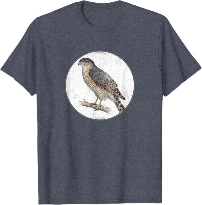 

Colorful Retro Cooper’s Hawk Bird T-Shirt Design *10 Colors* Tee by Bird.Fan 4XL