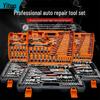 151-Piece Black Chrome Vanadium Steel Socket and Auto Repair Tool Set