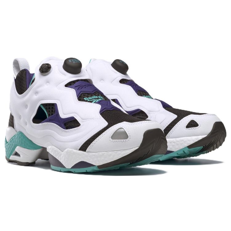 Reebok InstaPump Fury 95 Black Classic Teal Unisex Sneakers White Core-Black Bold-Purple GX9431
