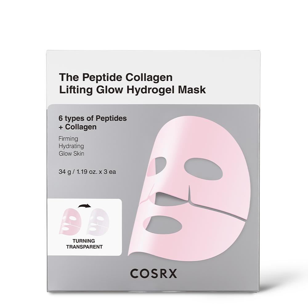 COSRX The Peptide Collagen Lifting Glow Hydrogel Mask 34g (3 sheets), Korean