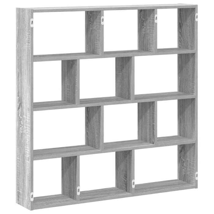 VidaXL Étagère cube murale 12 compartiments sonoma gris 860009