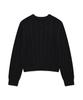 COVERNAT WOMAN Clover Heart Cable Knit Black