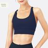 Particularly Fashionable Yoga Clothes Nude Feel Yoga Vest Women's Summer with Chest Pad Sports Intimates Cross Back Shaping Shockproof