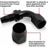 1 Pc AN10 AN12 AN16 Straight 45 60 90 120 150 180 Degree Oil Fuel Swivel Hose End Fitting Oil Hose End Adaptor Kit Universal Fuel System Fittings7