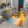Coconut Tree Carpet Sunset Tropical Scenery Sea Beach Landscape Kitchen Bathroom Non-Slip Doormat Living Room Bedroom Decor Rugs