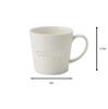 TAMAKI Sukasi Coffee Mug, Diameter 9cm x Height 8.5cm, 350ml, Microwave and Dishwasher Safe, T-907634