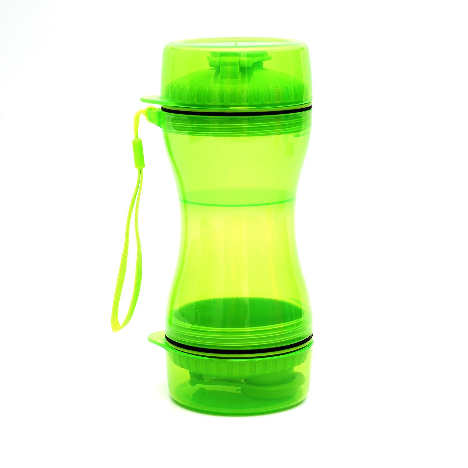 

Dogs Outdoor Water Bottle Portable And Leak Proof Travel Dispenser Water зелёный