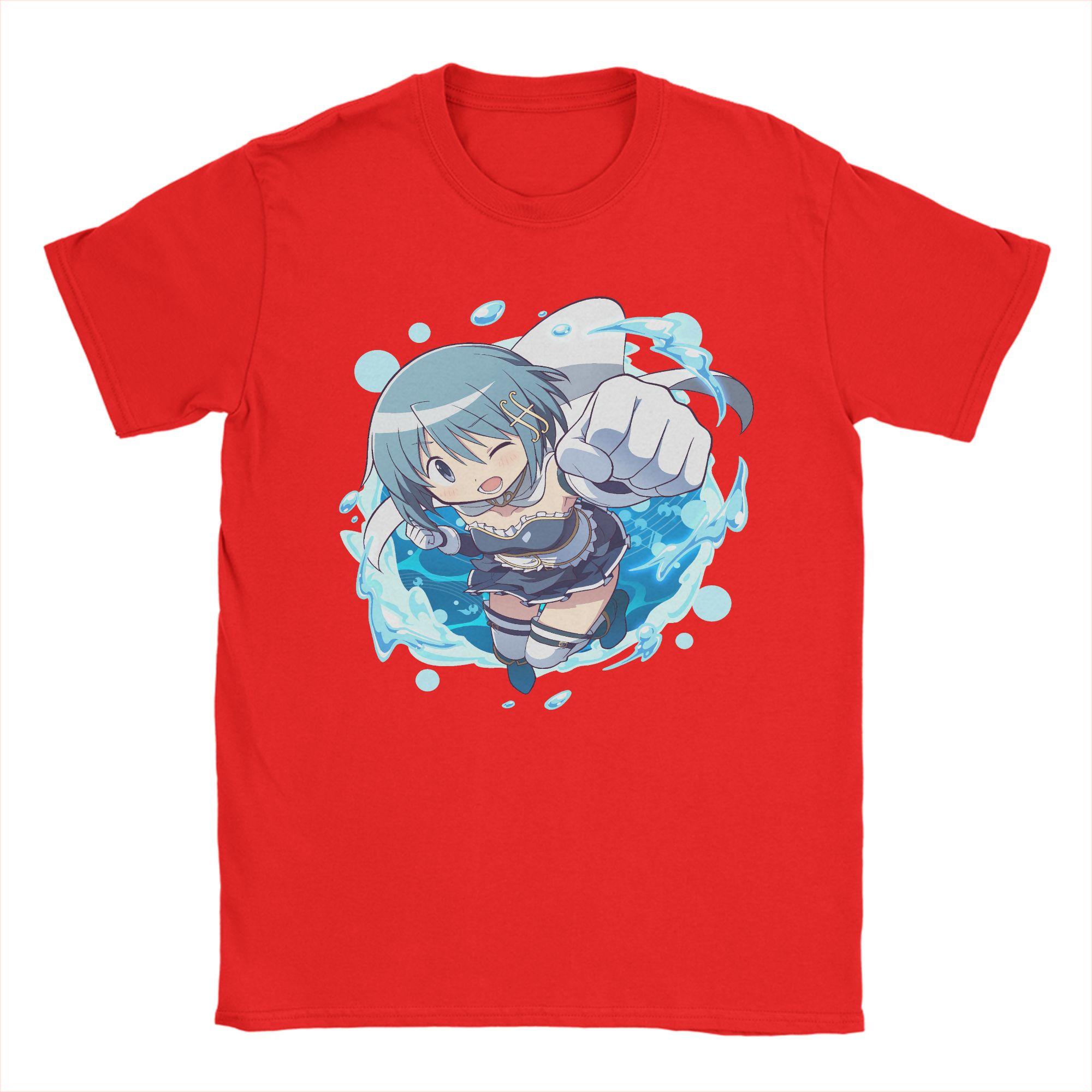 

Mahou Shoujo Sayaka Miki T Shirt Unisexs Cotton TShirt O Neck Madoka Magica Anime Tee Shirt Short Sleeve Clothes Graphic Printed L