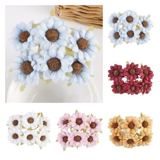 1 Bouquet Artificial Floral Vivid Practical DIY Ornamental DIY Realistic Artificial Fake Chrysanthemum Flower for Daily Life