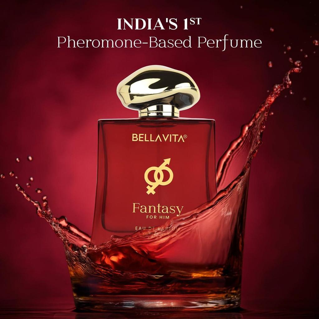 BELLAVITA Mood Collection Fantasy | Langanhaltendes Eau De Parfum für Herren | mit Apfel, Zimt, Moschus und Vanille | Fruchtiger & Würzig-Premium-Duft