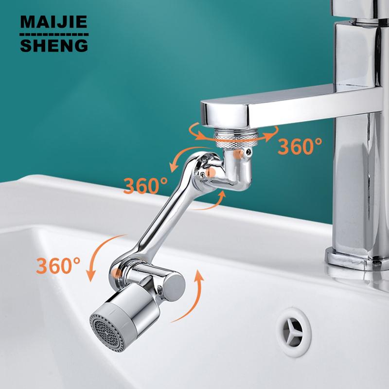 

Удлинитель для смесителя, универсальный поворотный барботер на 1080°, экономия воды под высоким давлением, аксессуары для ванной комнаты и кухни, адаптер для смесителя