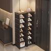 Sleek Large-Capacity Shoe Rack: Stylish Indoor Storage for Entryway or Dorm