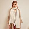 New Solid Color Cashmere Knit Scarf - Fashionable Winter Shawl for Couples