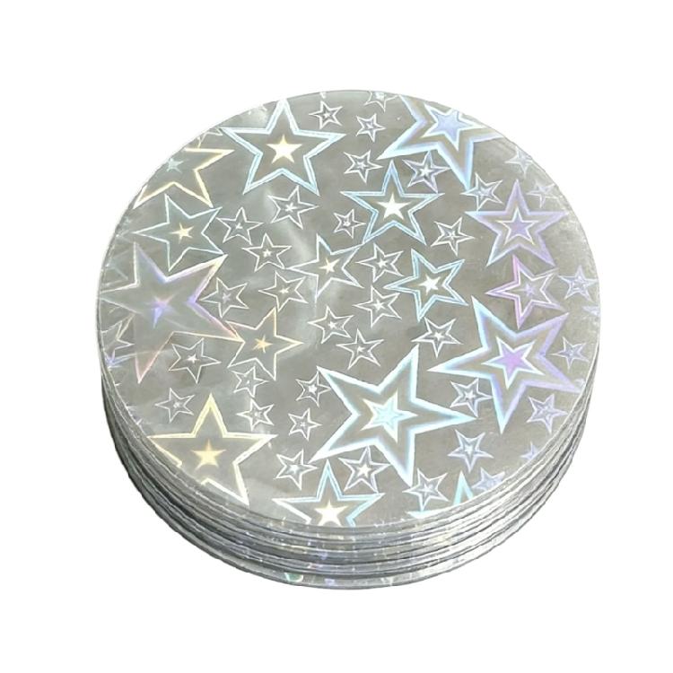 

100pcs Heart Shaped Badges Covers With Pet Coating For Enhances Durability And Styles
