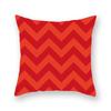 Simple Red Geometric Printing Pattern Cushion Cover Home Living Room Sofa Decoration Square Polyester Pillow