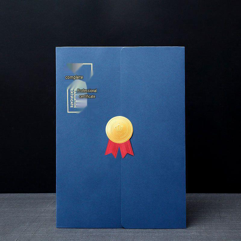 

Elegant European Style Tri-fold Honor Certificate and Appointment Letter Cover for Kindergarten