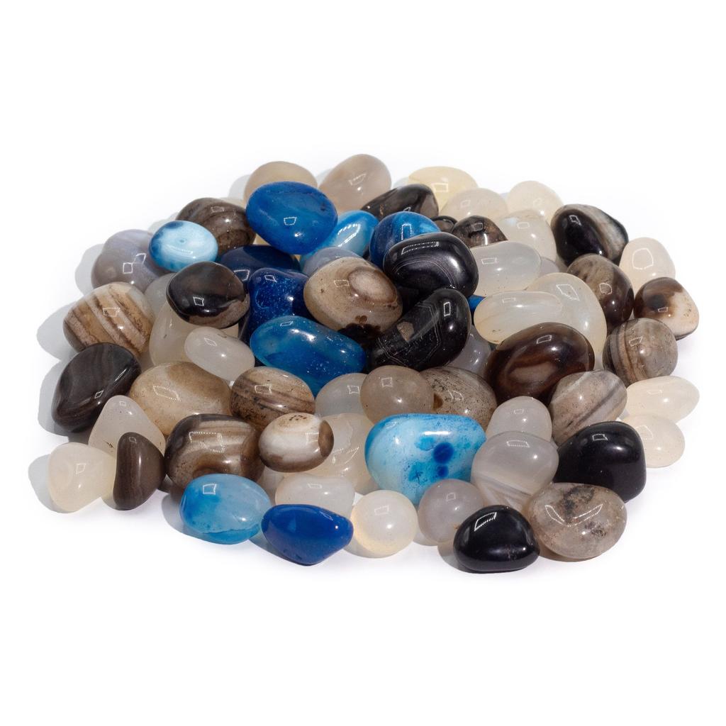 Bulk Mixed Agate – 1kg (approx. 70 stones)