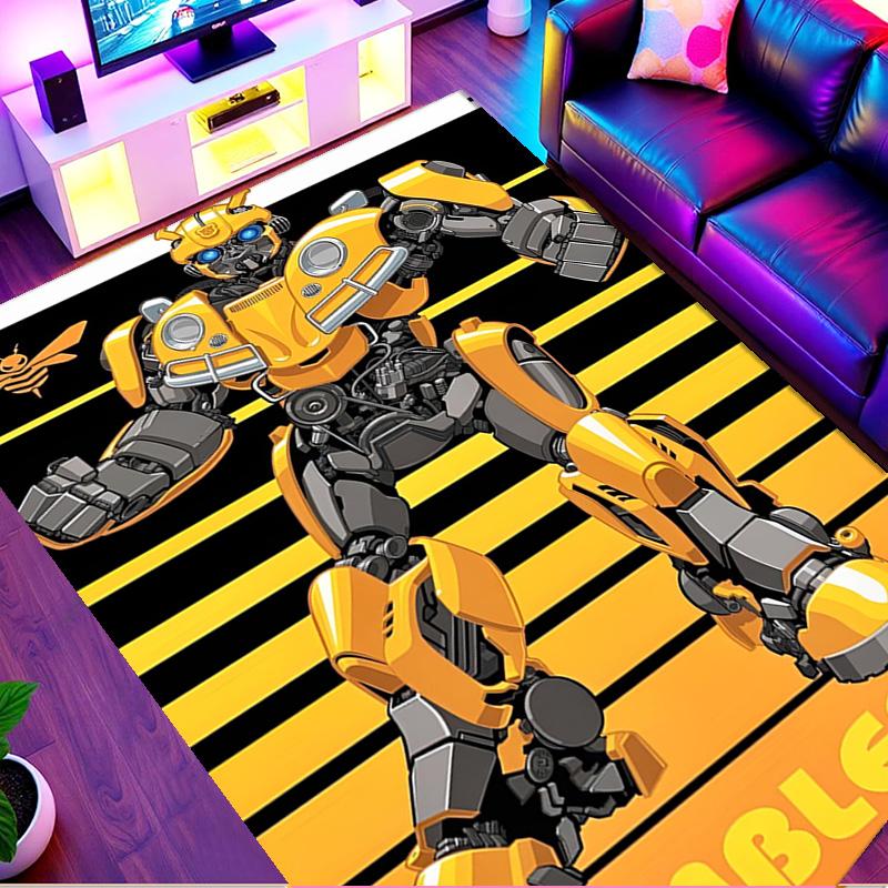 Robot Print Rug, Washable Floor Carpet, For Entryway Dorm Laundry Room Office Study, Home Decor Birthday Christmas Gift