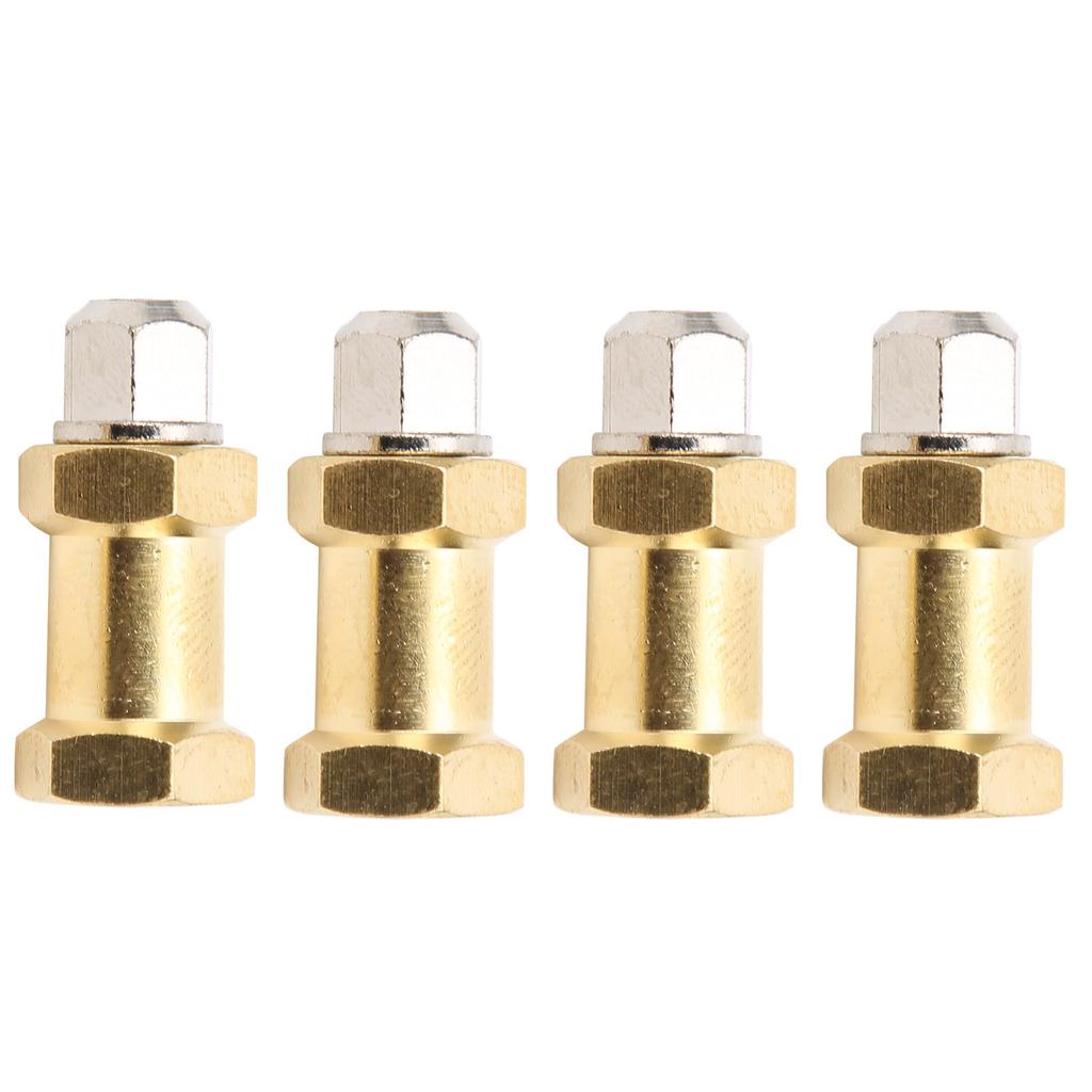4Pcs RC Brass Connector Accessory for 1Celsius10 Remote Control Car Easy Installation Golden