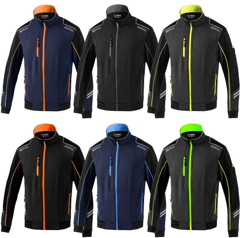 Winter Jacket Sparco Tech Light-Shell Austin Grey-yellow Work Jacket