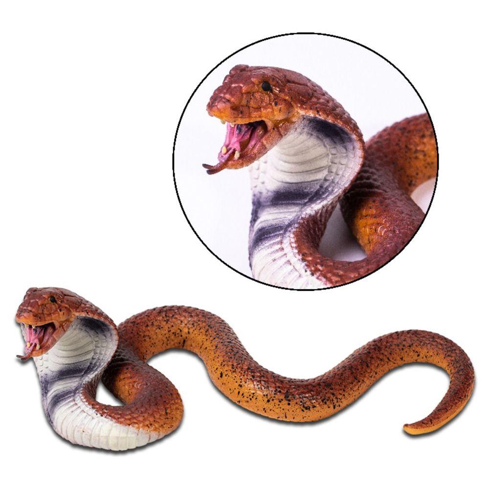 Reptile Animal Rattlesnake Model Soft TPR Simulation Snake Funny Snake Action Figures  Prank Toy