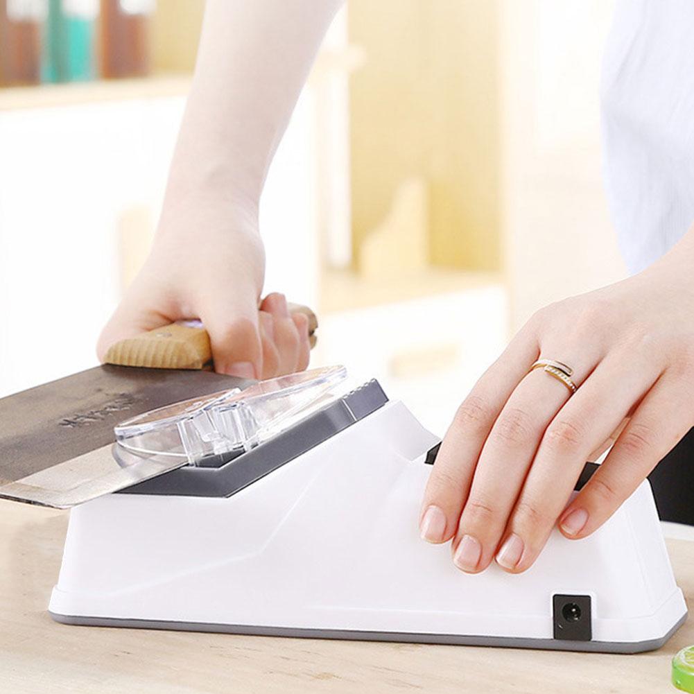 Electric Knife Sharpener Household Rechargable Sharpeners Kitchen Knives Tool for Fast Sharpening & Polishing USB Plug