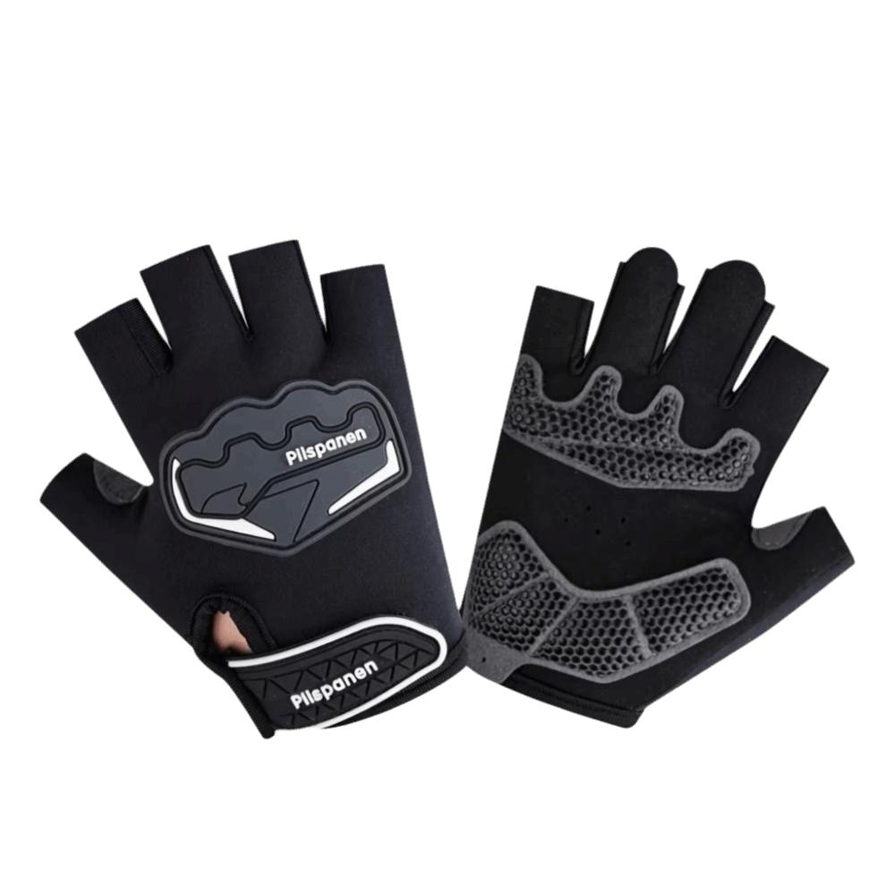Shock-Absorption Cycling Gloves Anti-Slip Half Finger Gloves Motorcycle Riding