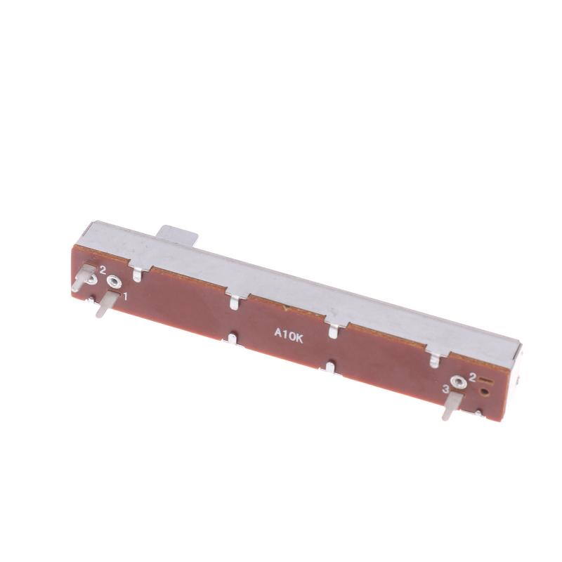 88Mm 3-Pin Single Potentiometer A10K B10K Straight Slide Potentiometer Mono Channel Mixer Fader Stroke 6Mm