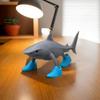 Tralalero Tralala Shark Figure Home Decor Toy Figures Cartoon Desktop Decor Model for Adults Shark with Shoes Decor Ornaments