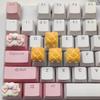 Three-Dimensional Bear Bread Keycaps: Cute Embossed Stickers for Keyboard