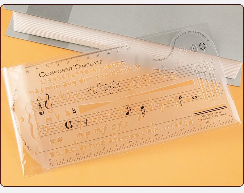 ROCKHOUSE Musiktheorie-Lineal: Notenschrift & Leseführer