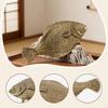 Halibut Miniature Statue Ornament Collection Table Centerpiece Brass Figurine Retro for Tabletop