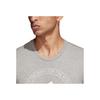 Adidas Graphic Emblem Comfortable Versatile Round Neck Short Sleeve T-Shirt Men Tops Gray CV4518