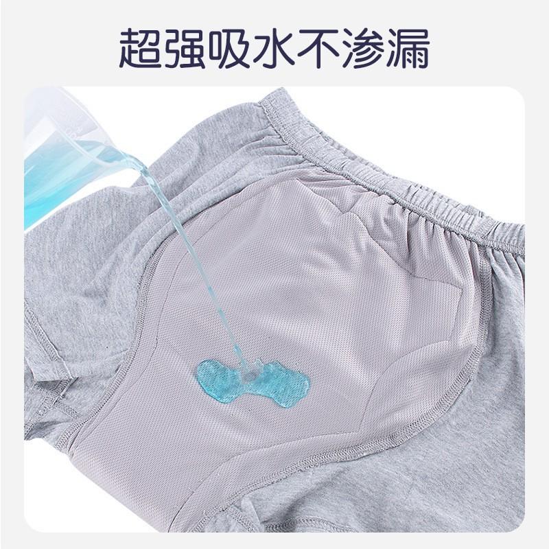 Adult Washable Incontinence Underwear Cotton Leakproof Briefs Elderly Bedwetting