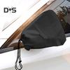 2Pcs Car Side Rearview Mirror Cover Adjustable Drawstring Freeze Snow Sun Protection Weather-proof Waterproof Coating Universal Auto Wing Mirror