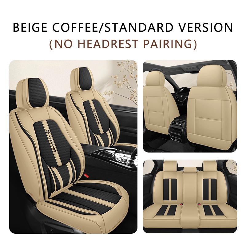 5-Seat Full Coverage Car Seat Covers with Built-in Lumbar Support -Universal for Sedans/SUVs - Durable Breathable Auto Protector