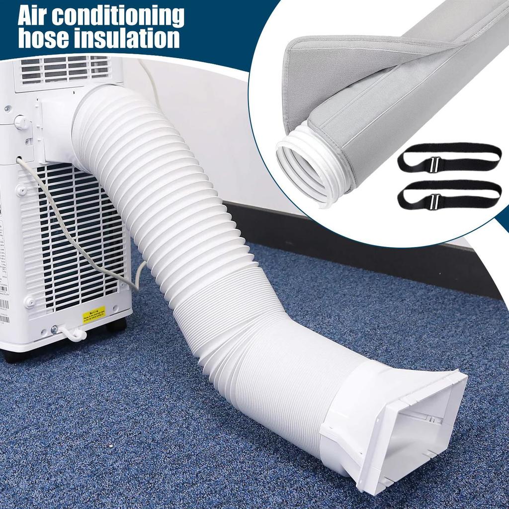 Air Conditioner Hose Cover Wrap Portable Air Conditioner Hose Insulation Insulated Dust Proof Sleeve Wrap forVent Duct Indoor