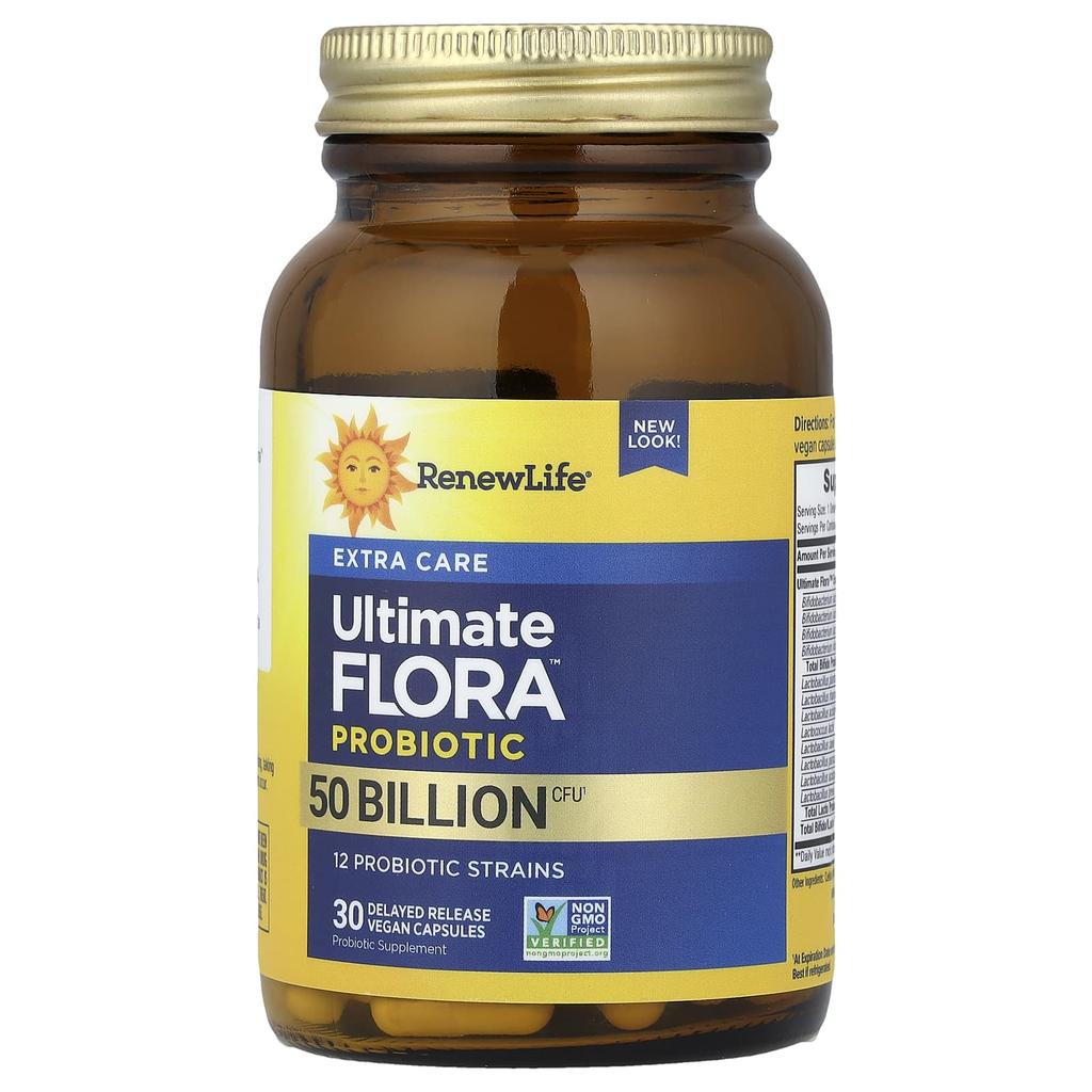 Ultimate Flora™ Probiotic, 5 Billion CFU, Delayed Release Veggie Caps, 30