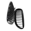 2 adet Ön Tampon Böbrek Izgara Izgara Parlak Siyah Yarış Izgaraları BMW E63 E64 650i M6 2004 2005-2010 için 51137008915 51137008916