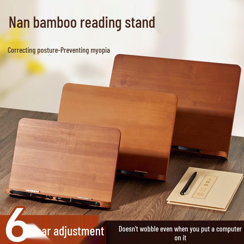 Bamboo Reading Stand for Books, Calligraphy, and Tablets
