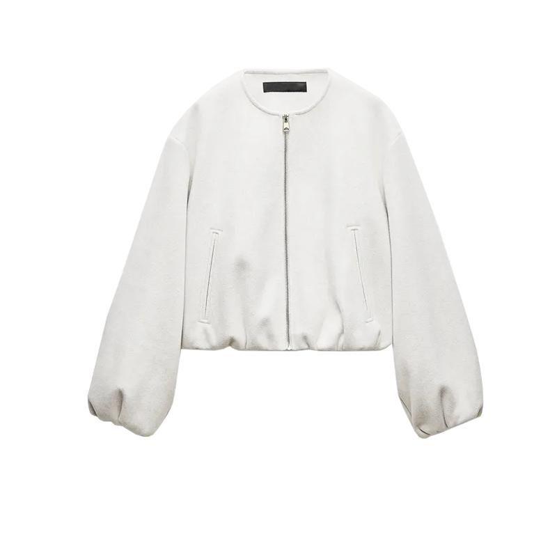Fall and Winter New Women's Clothing Soft Long Sleeves Minimalist Easiest for Match Pilot Jacket Outwear 9631969 3046274