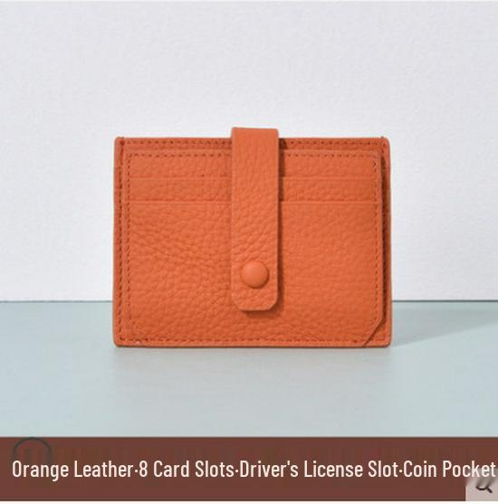 

2025 Women s Genuine Leather Ultra-Thin Multi-Card Holder - Exquisite, High-End, Compact Design